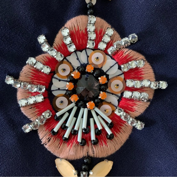 BANANA REPUBLIC Navy Sheath Dress Sz S - Picture 7 of 8